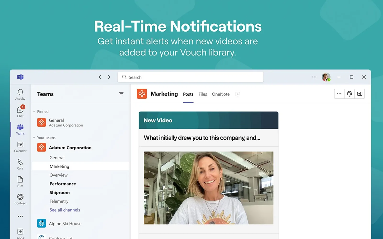 Vouch — screenshot from the Microsoft Marketplace listing