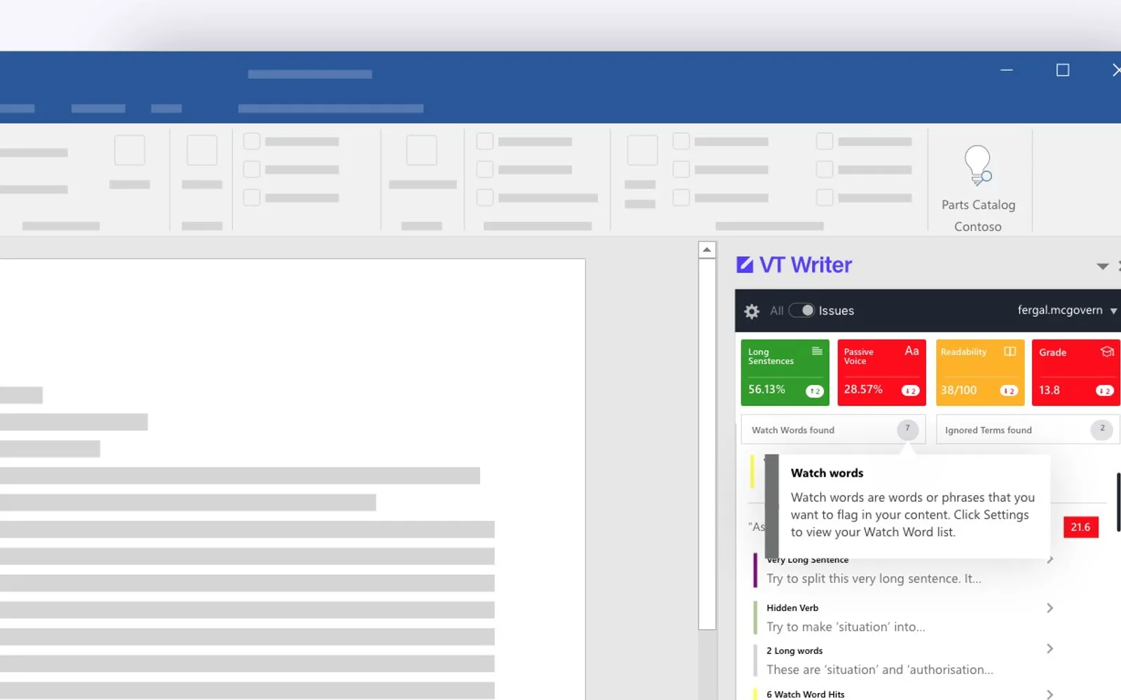 VT Writer — screenshot from the Microsoft Marketplace listing