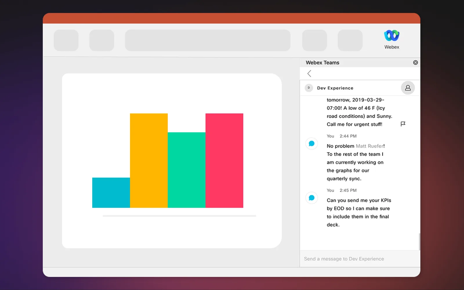 Webex — screenshot from the Microsoft Marketplace listing