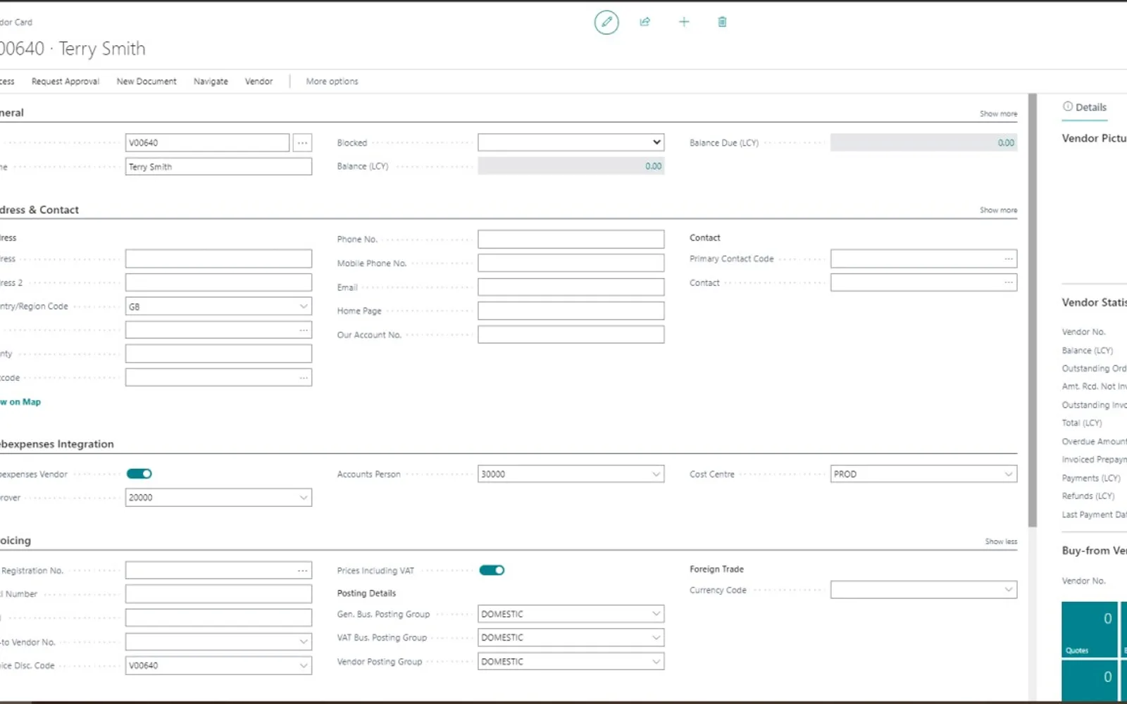 Webexpenses Integration — screenshot from the Microsoft Marketplace listing