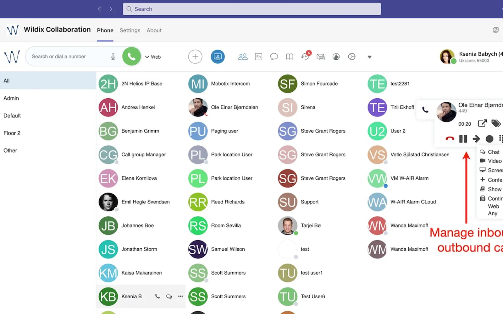 Wildix Collaboration — screenshot from the Microsoft Marketplace listing