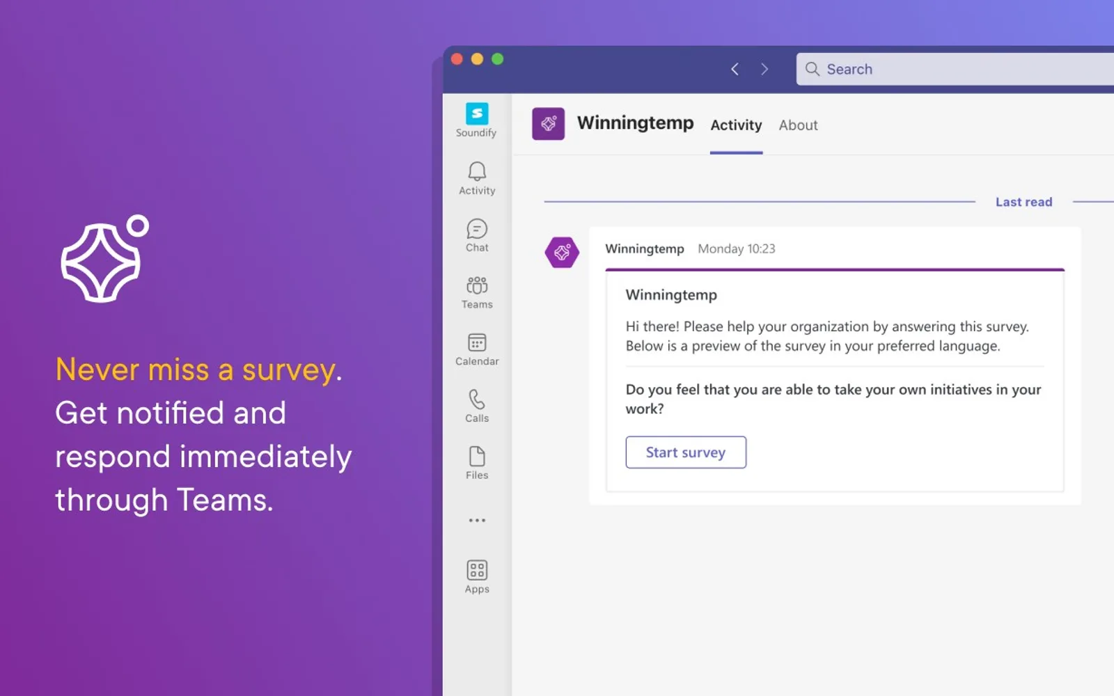 Winningtemp — screenshot from the Microsoft Marketplace listing