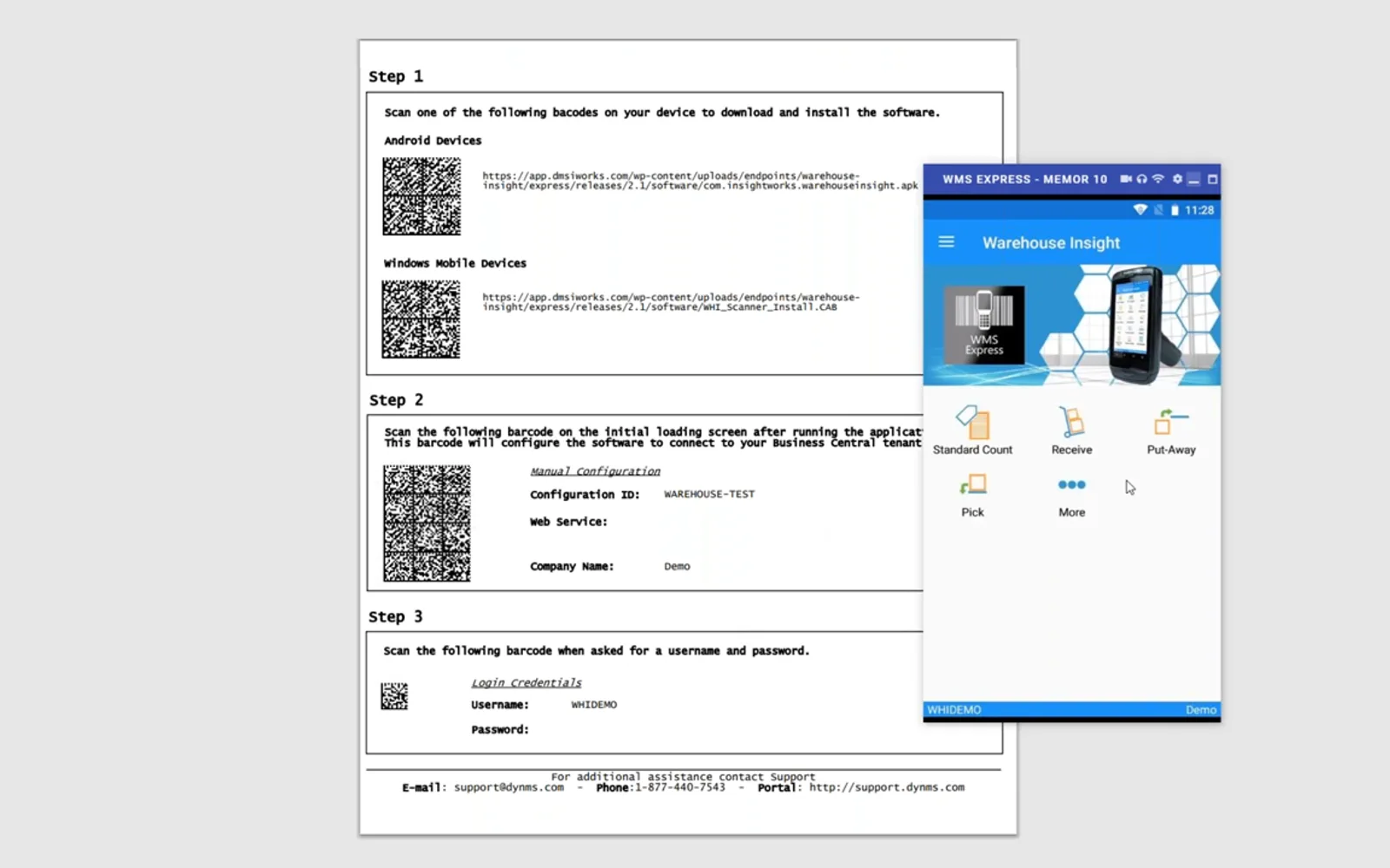 WMS Express — screenshot from the Microsoft Marketplace listing
