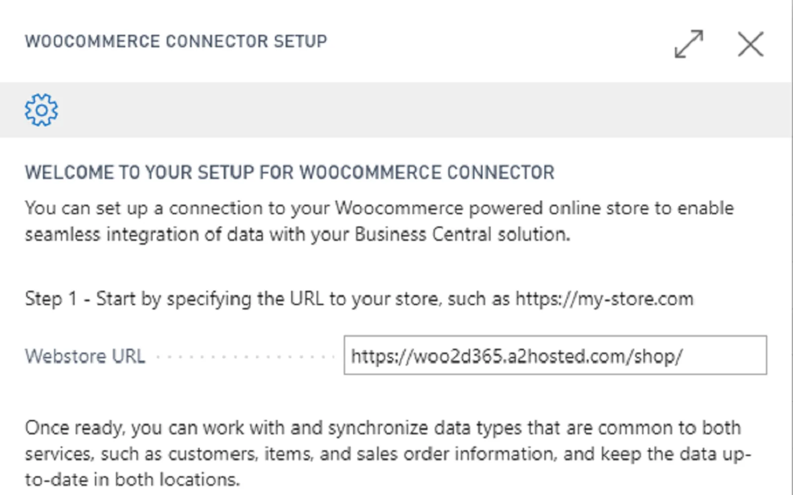 WooCommerce Connector — screenshot from the Microsoft Marketplace listing