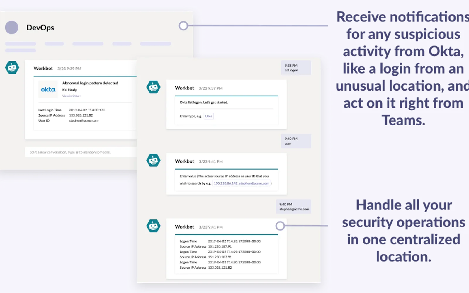 Workbot — screenshot from the Microsoft Marketplace listing