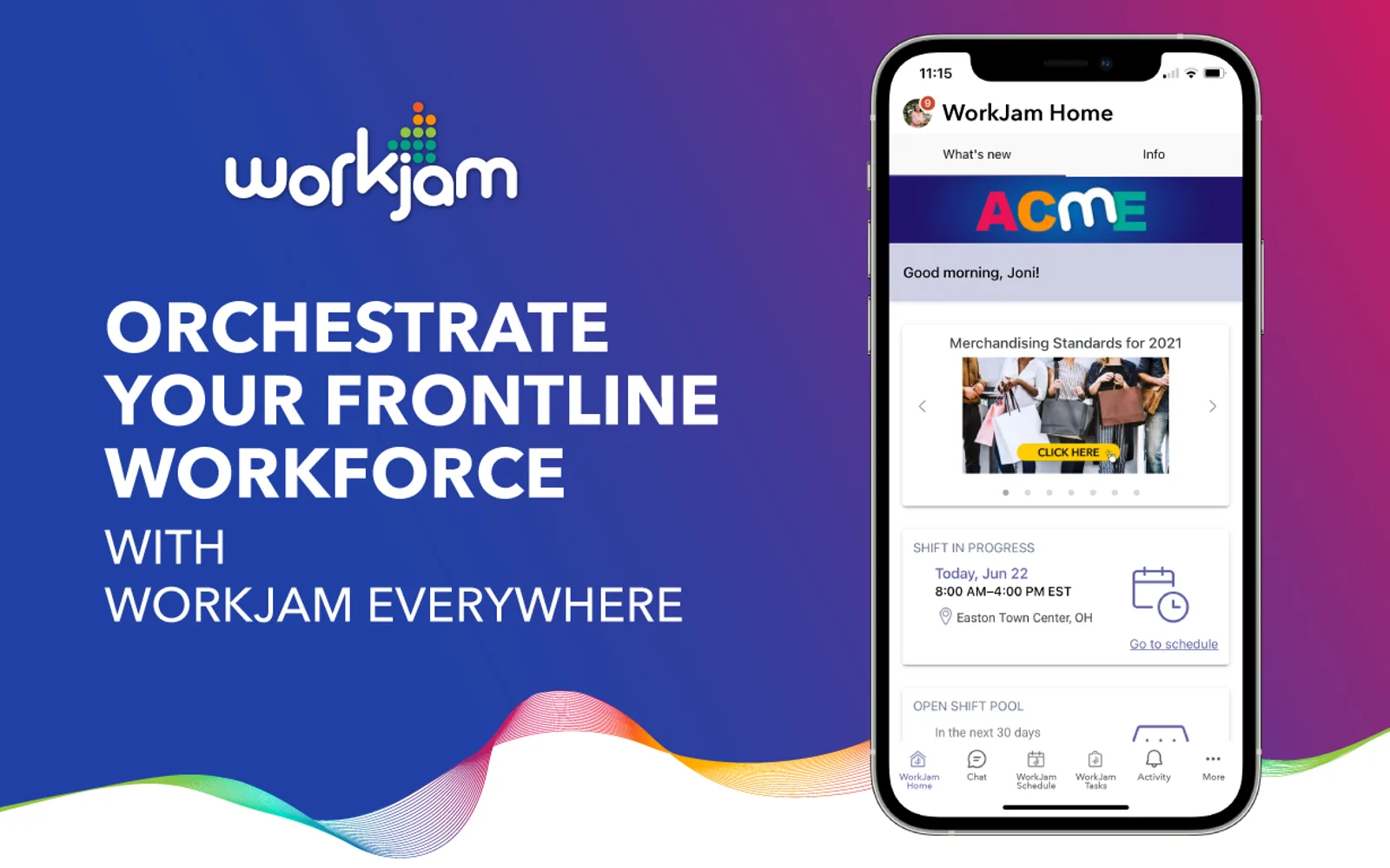 WorkJam Home — screenshot from the Microsoft Marketplace listing