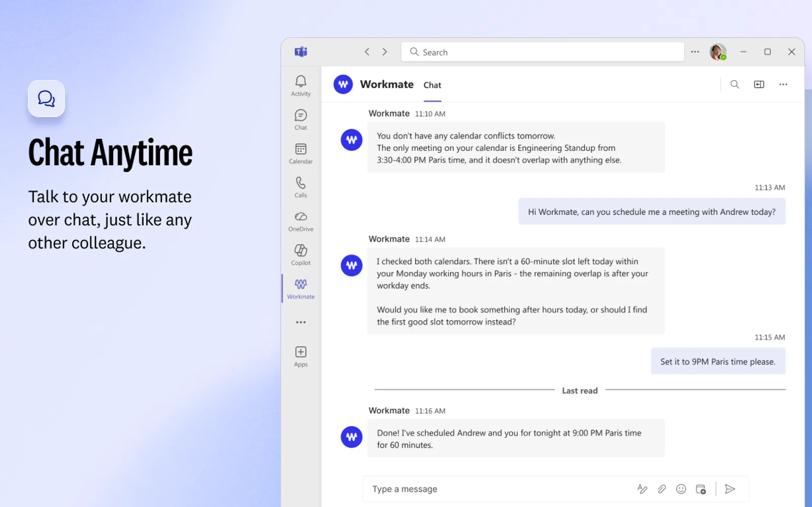 Workmate — screenshot from the Microsoft Marketplace listing