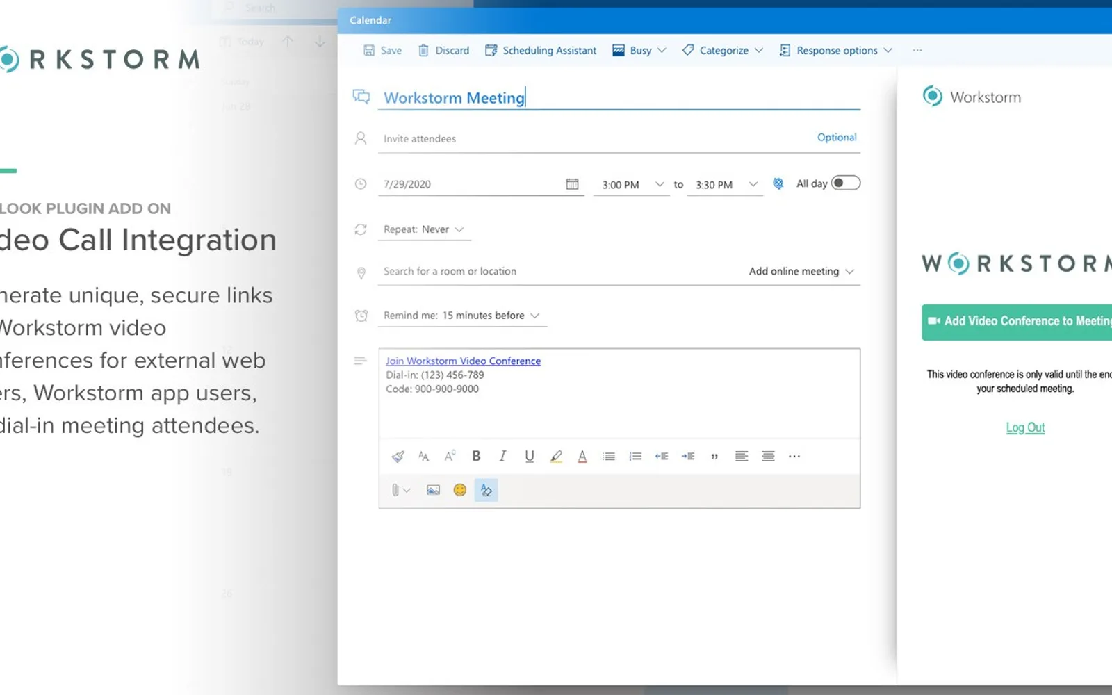 Workstorm — screenshot from the Microsoft Marketplace listing