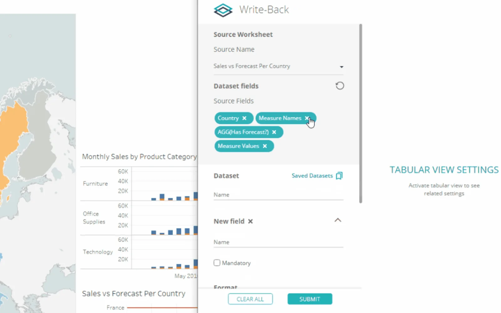 Write-Back Cloud for Tableau — screenshot from the Microsoft Marketplace listing