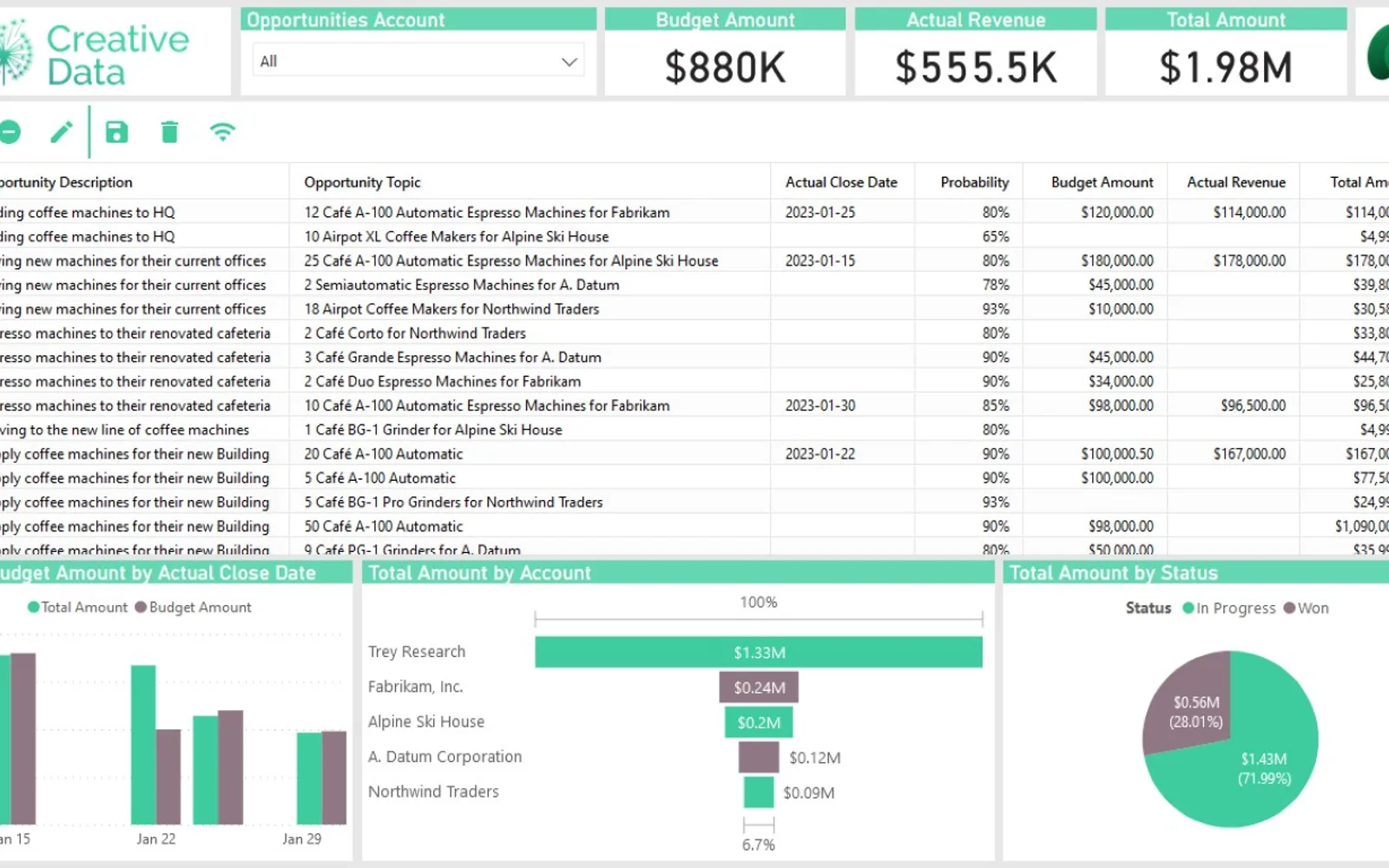 Writeback Grid — screenshot from the Microsoft Marketplace listing
