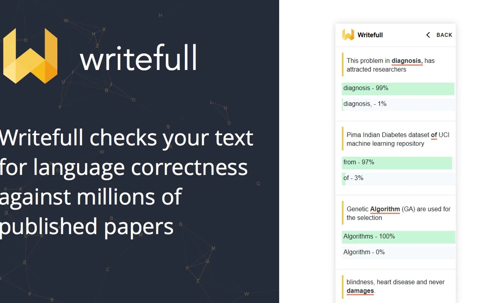 Writefull — screenshot from the Microsoft Marketplace listing