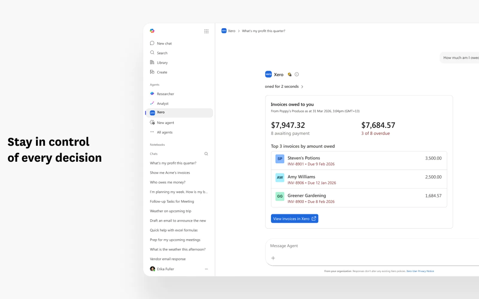 Xero — screenshot from the Microsoft Marketplace listing