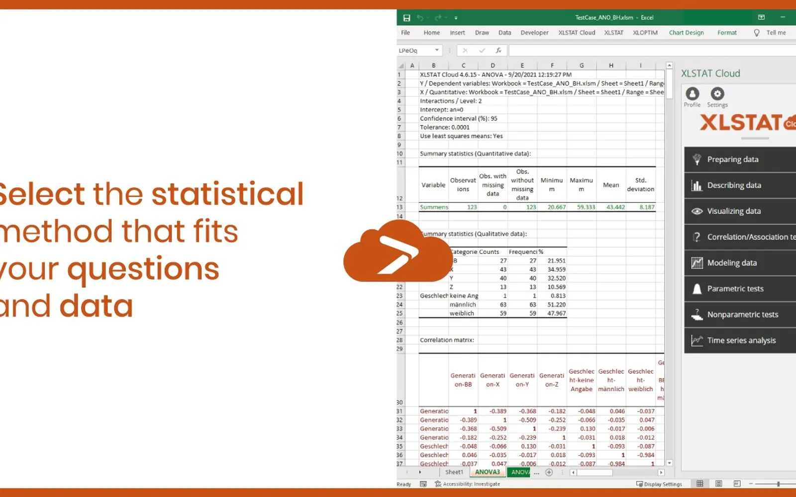 XLSTAT Cloud — screenshot from the Microsoft Marketplace listing