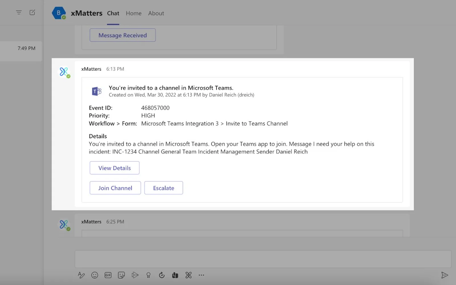 xMatters — screenshot from the Microsoft Marketplace listing