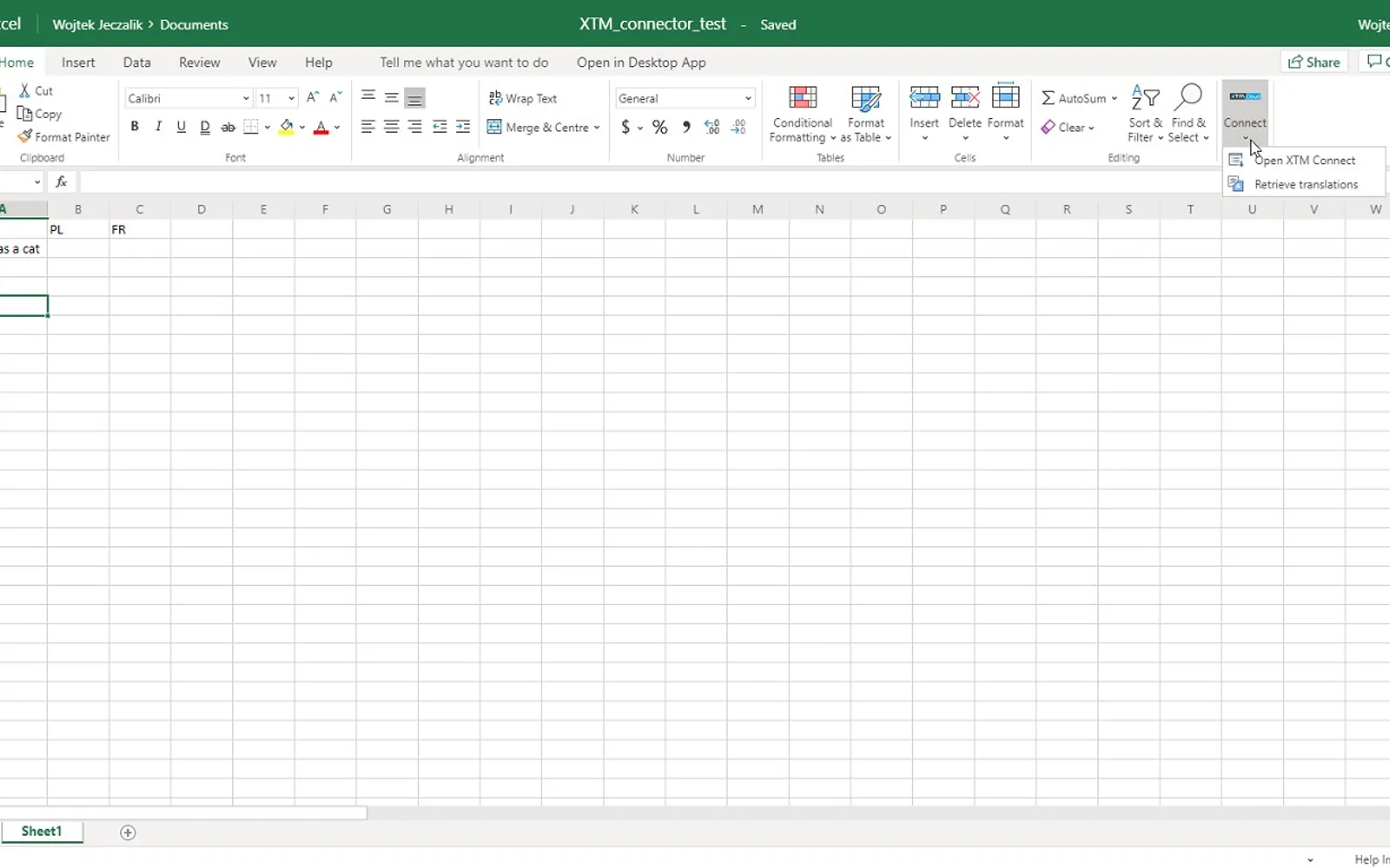 XTM Connector — screenshot from the Microsoft Marketplace listing