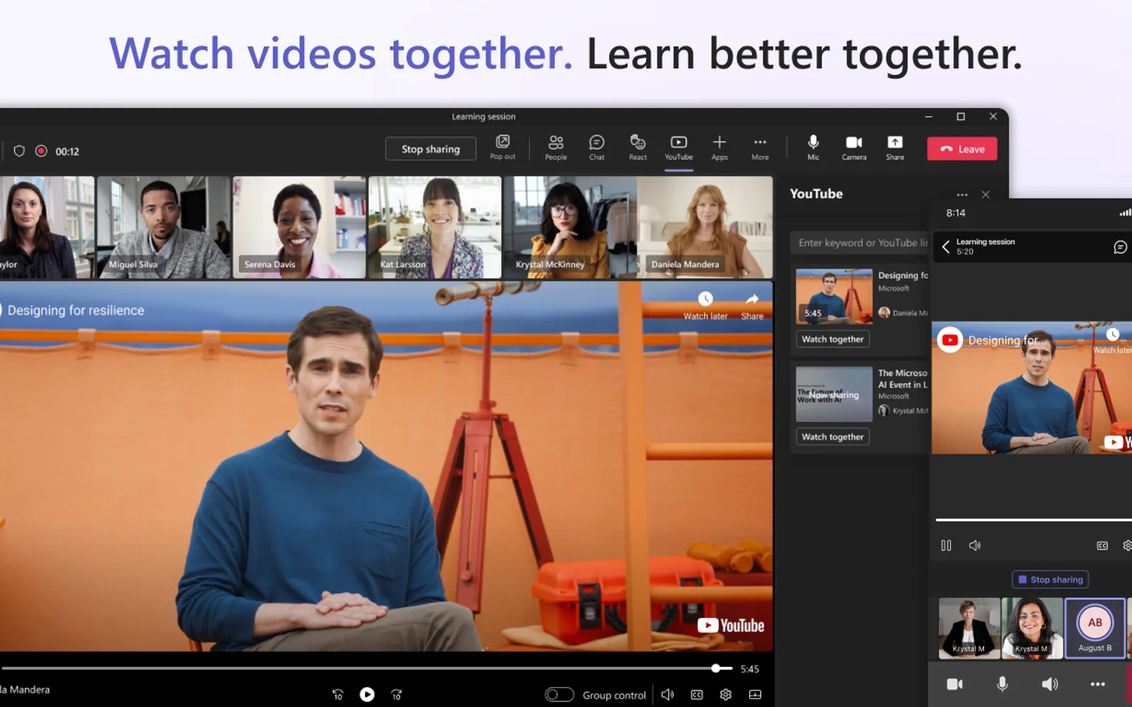 YouTube — screenshot from the Microsoft Marketplace listing