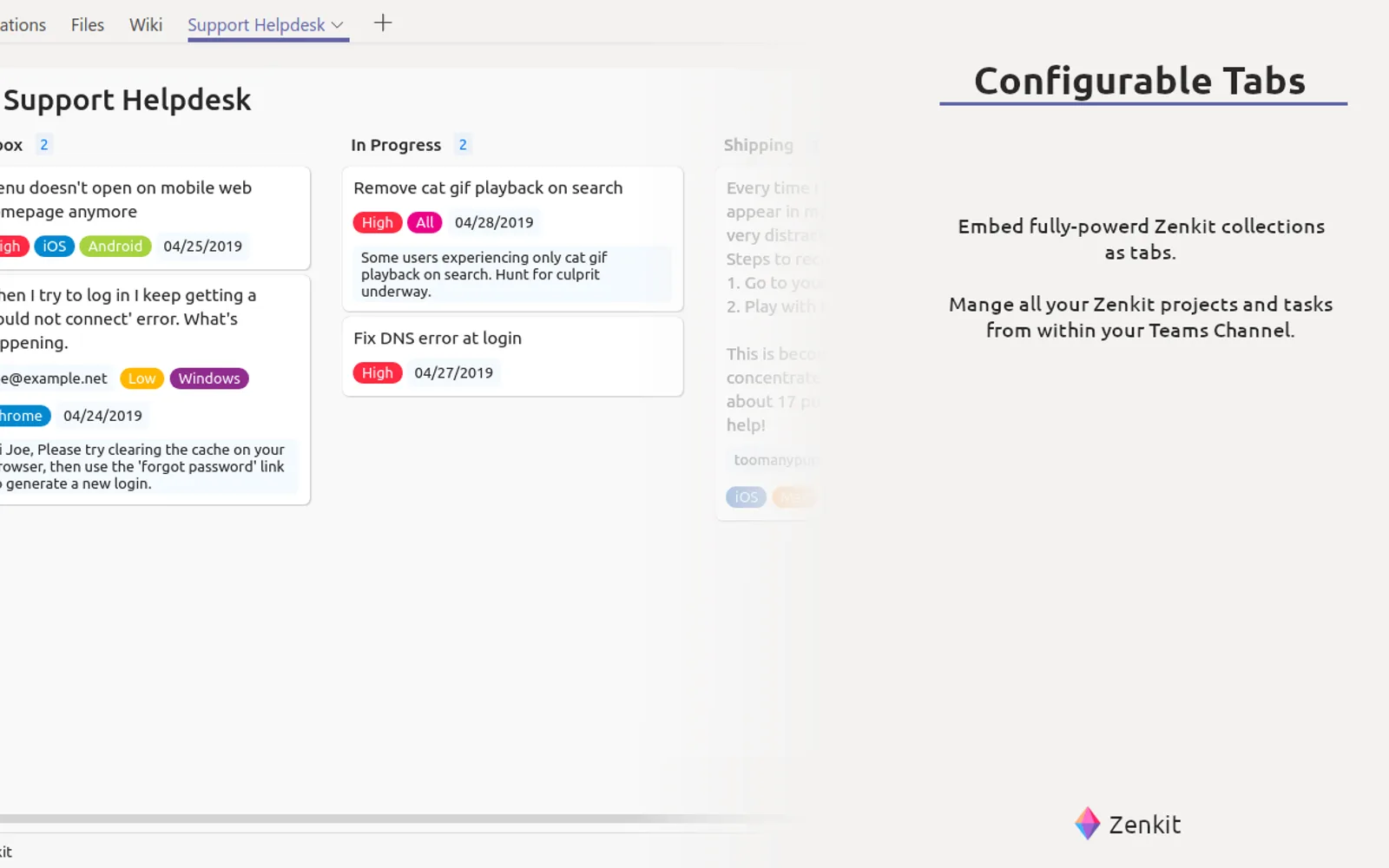 Zenkit — screenshot from the Microsoft Marketplace listing