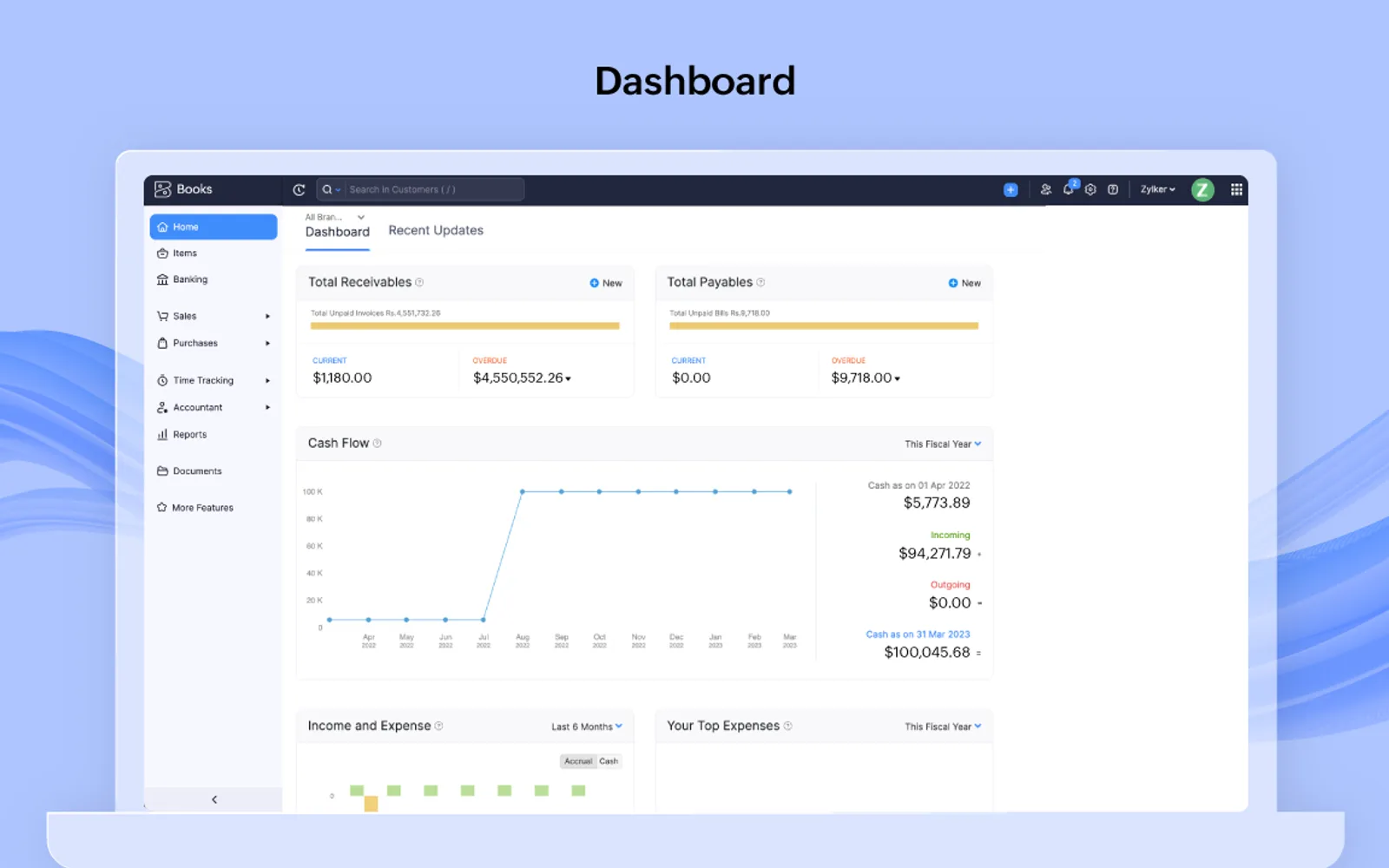 Zoho Books — screenshot from the Microsoft Marketplace listing