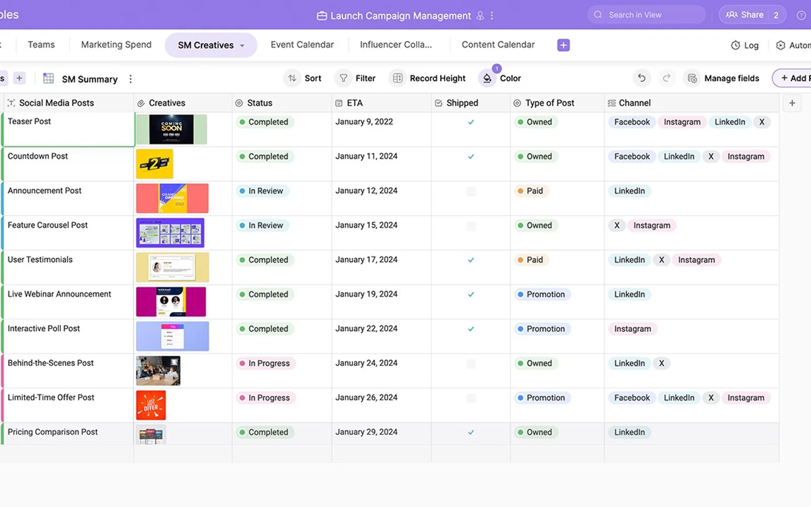 Zoho Tables — screenshot from the Microsoft Marketplace listing